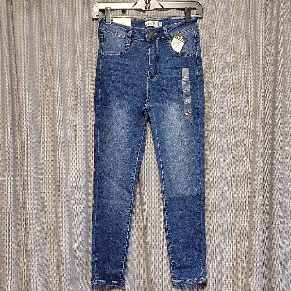Blue High-Waisted Women's Jeans